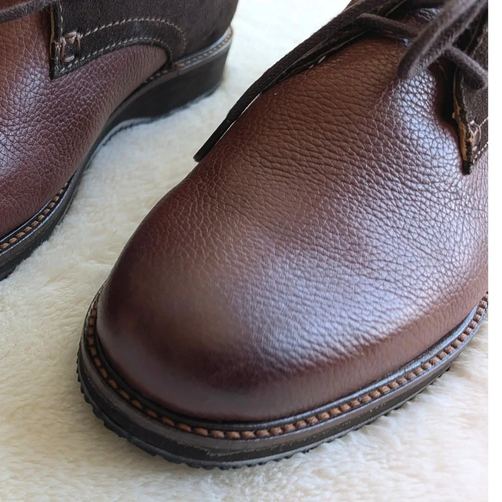 Tommy Bahama Elijah Men's Brown Leather Suede Chukka Boots Size 7.5 M